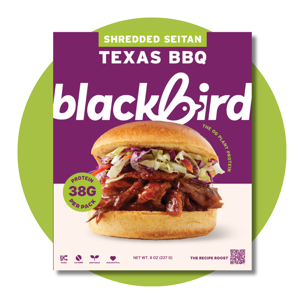 TEXAS BBQ SEITAN 8oz (12 PACK) — Blackbird Foods